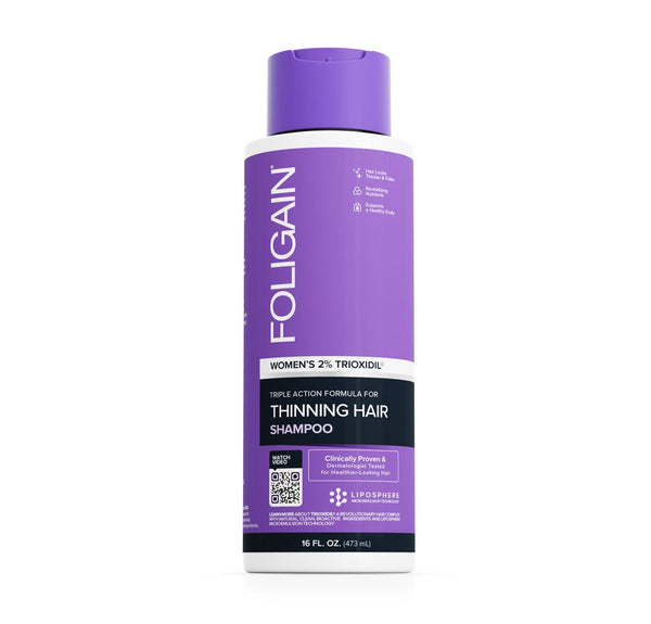 FOLIGAIN Triple Action Shampoo For Thinning Hair For Women with 2% Trioxidil 473ml - FOLIGAIN