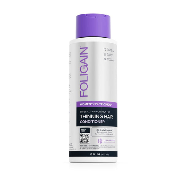 FOLIGAIN Triple Action Conditioner For Thinning Hair For Women with 2% Trioxidil 473ml - FOLIGAIN